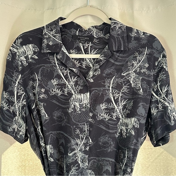 All Saints Athea Safari Shirt Dress • Knee Length • Button Up • Medium • EUC - Picture 6 of 15